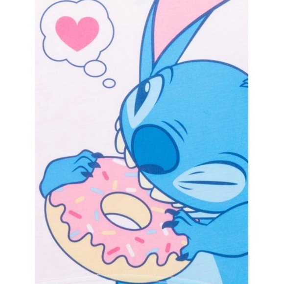 NWT Disney Stitch Girls Long Sleeve Pajama 2 piece Set - Picture 3 of 3